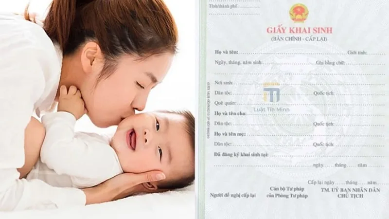 lam giay khai sinh cho con can nhung gi